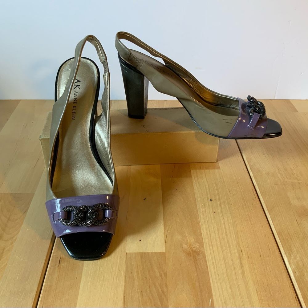 AK Leather Colorblock Heels